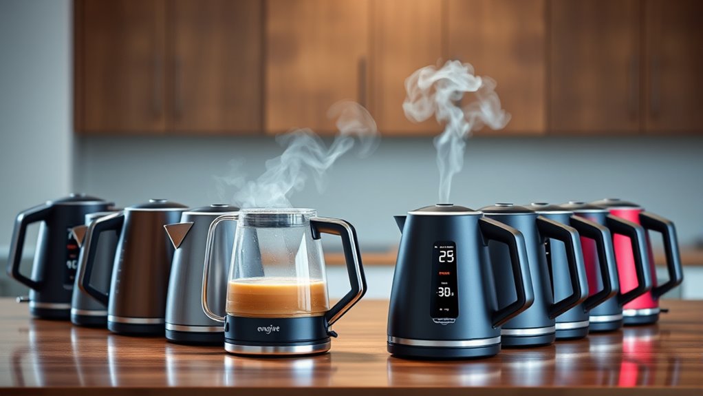 top electric kettles with temp