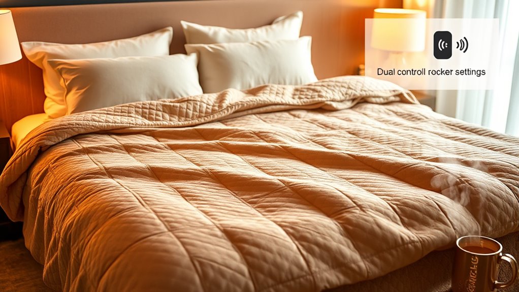 top king size dual electric blankets