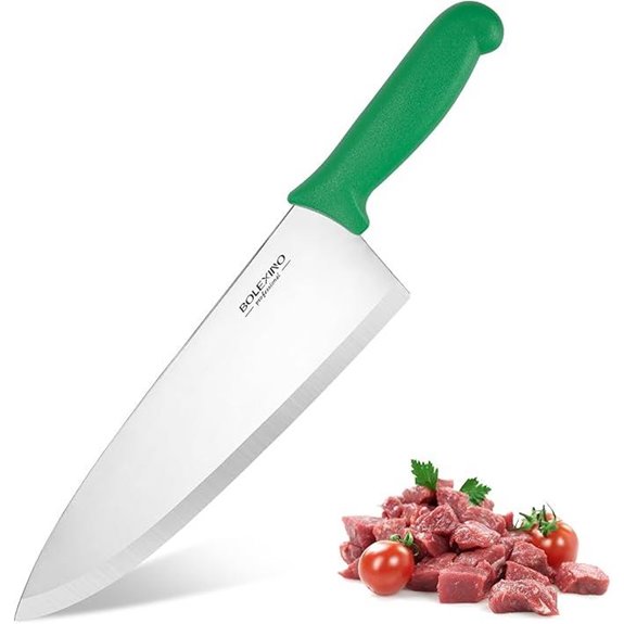 10-Inch High Carbon Steel Chef Knife with Ergonomic Handle
