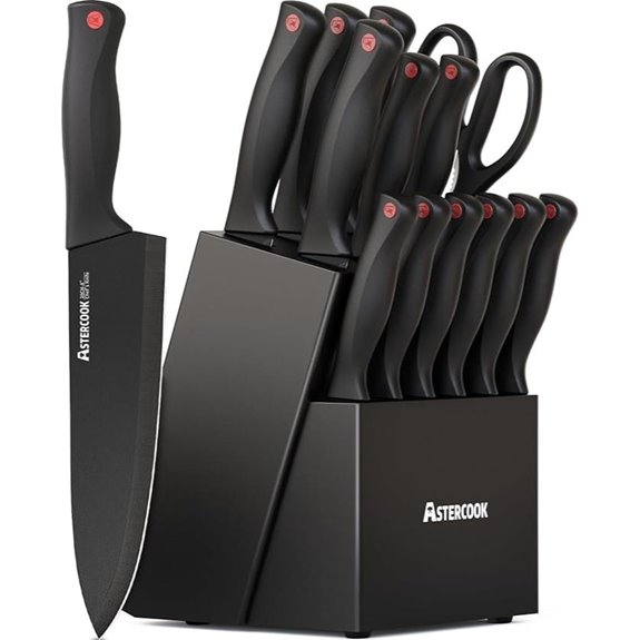 15 Best Knives for 2026 That Will Upgrade Your Home Kitchen 15 Astercook 15-Piece Stainless Steel Knife Set with Sharpener