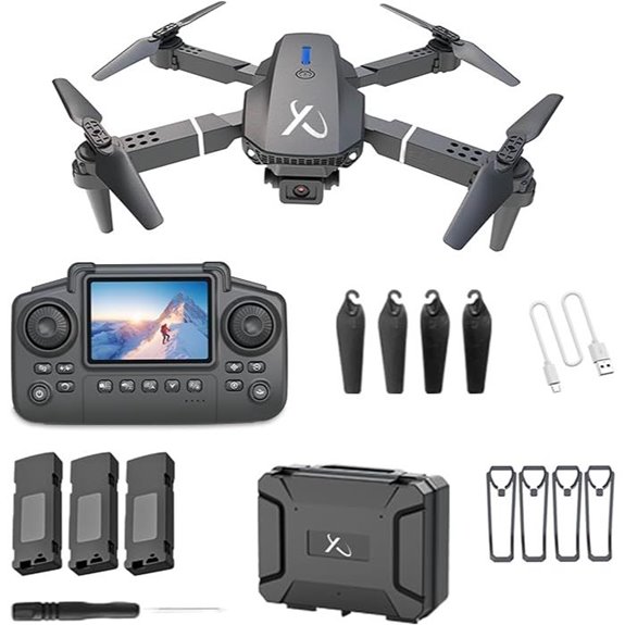 The 5 Best Drones Under $300 for Stunning Aerial Shots and Easy Flying 2 Falcon X 4K Camera Drone with Remote and Cases