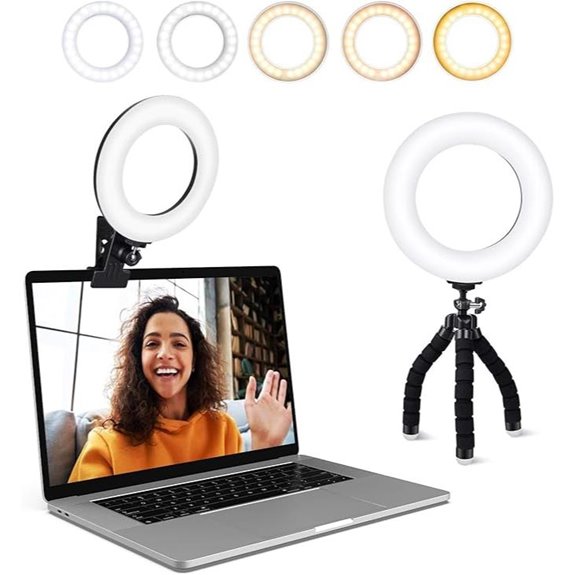 10 Best Ring Lights for Video in 2026: Brighten Your Content Like a Pro 7 Video Conference Ring Light with Dimmable Colors