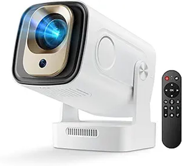 Mini Projector with Auto Focus & 1080P Support