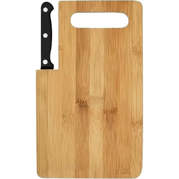 15 Best Bamboo Cutting Boards for Knives in 2026 4 Bamboo Cutting Board with Handle and Knife