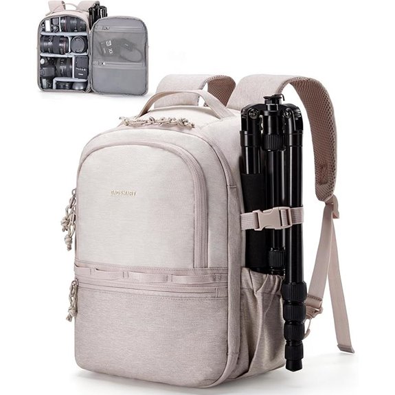 The 5 Best Camera Backpack Bags of 2026 for Safe and Stylish Photography On-the-Go 3 BAGSMART Camera Backpack for DSLR & iPad (Beige)