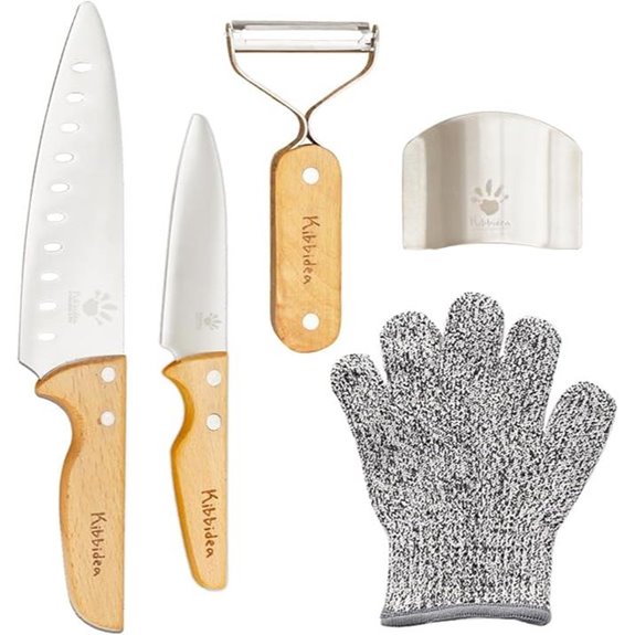 Kibbidea Kids Knife Set (4-Pieces Stainless Steel)