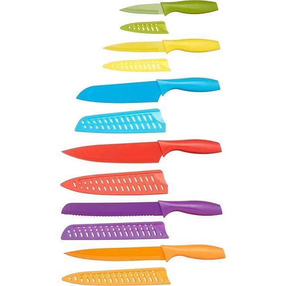 15 Best Knives for 2026 That Will Upgrade Your Home Kitchen 8 Amazon Basics Color-Coded 12-Piece Knife Set