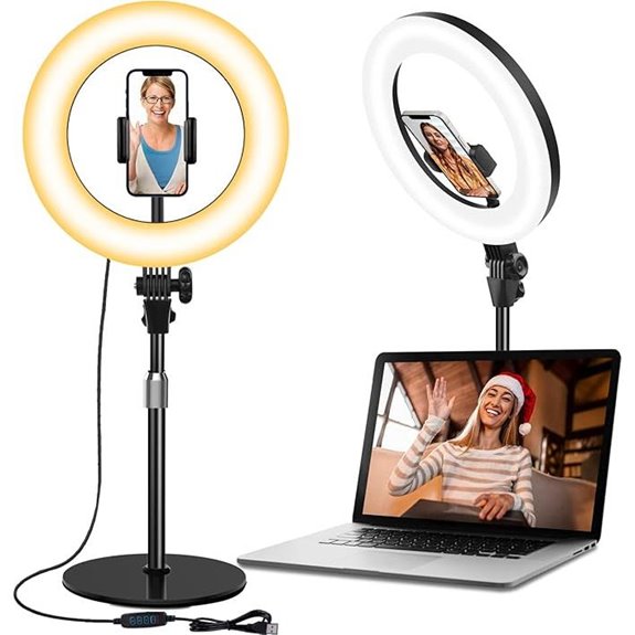 10 Best Ring Lights for Video in 2026: Brighten Your Content Like a Pro 6 Desk Ring Light with Stand and Phone Holder