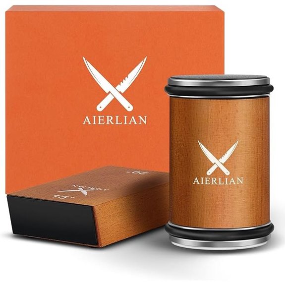 Knife Sharpener Kit with Diamond & Ceramic Stones