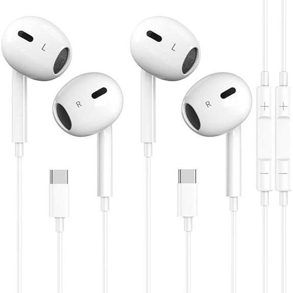 10 Best USB-C Earbuds That Deliver Premium Sound and Comfort in 2026 5 2 Pack USB-C Earbuds with Mic for iPhone & Samsung