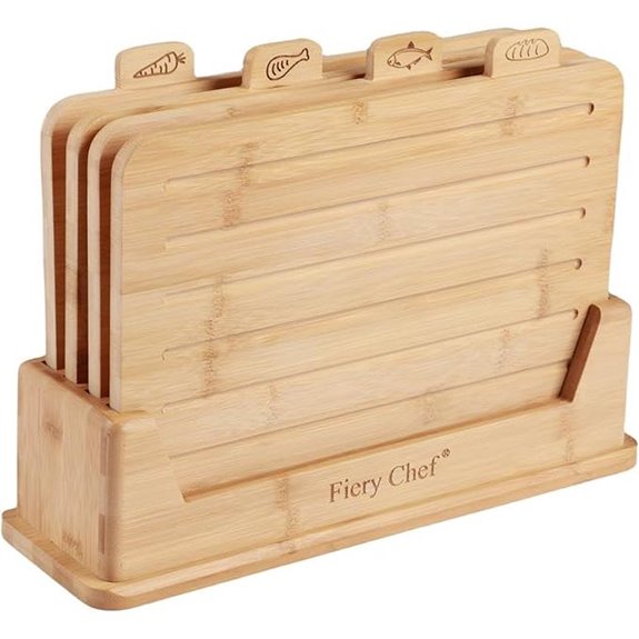 15 Best Cutting Boards for Chef Knives in 2026 9 Bamboo Cutting Board Set of 4 with Holder