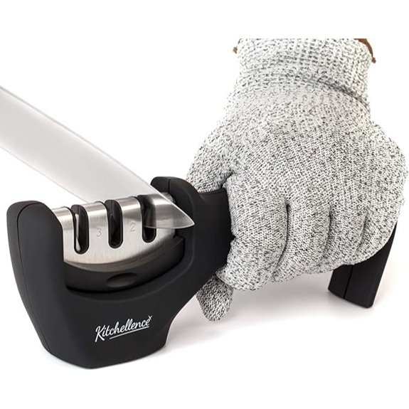 4-in-1 Kitchen Knife Sharpener & Glove
