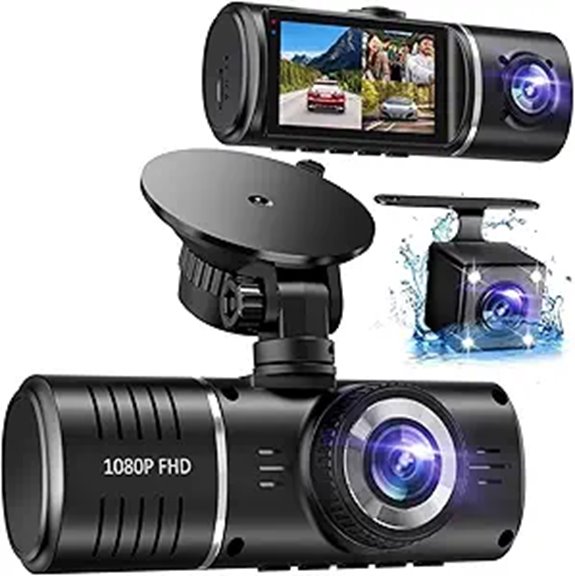 The 5 Best Front and Rear Dash Cams of 2026 for Ultimate Driving Security 3 Dash Cam Front & Rear with Night Vision and 32GB Card