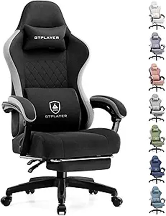 15 Best Gaming Chairs Under $200 That Offer Comfort and Value 8 GTPLAYER Gaming Chair with Footrest and Lumbar Support
