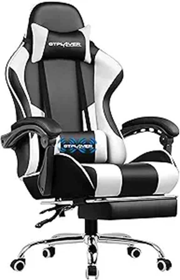 15 Best Gaming Chairs Under $200 That Offer Comfort and Value 6 GTPLAYER Gaming Chair with Footrest and Lumbar