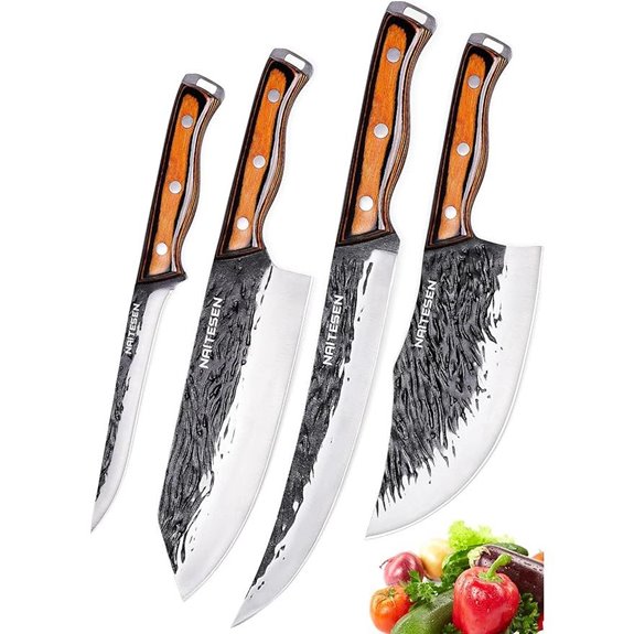 15 Best Forged Knife Sets for 2026 That Chefs Swear By 10 4PCS Hand Forged Meat & Kitchen Knife Set