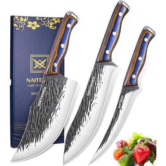 15 Best Forged Knife Sets for 2026 That Chefs Swear By 13 3PCS Hand Forged Meat Knives Set for Cooking