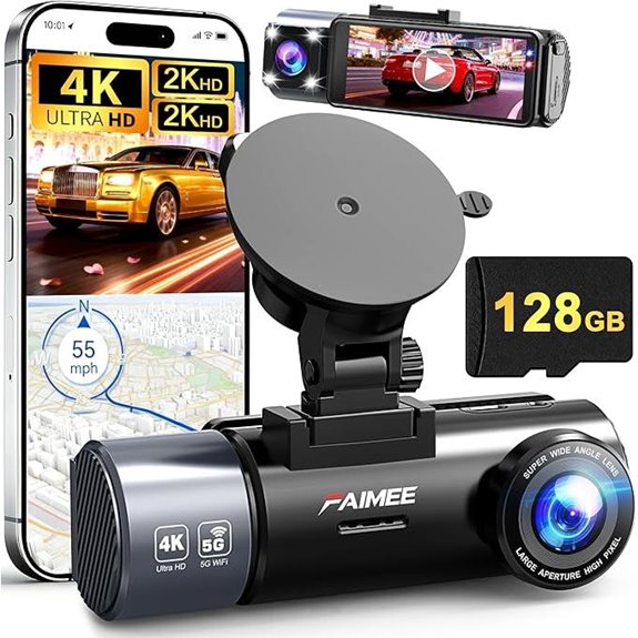 The 5 Best Front and Rear Dash Cams of 2026 for Ultimate Driving Security 2 4K Car Dash Cam with GPS and Night Vision