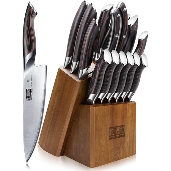 15 Best Knife Block Sets for 2026 That Chefs Love 13 HOSHANHO 16-Piece Japanese Stainless Steel Knife Set