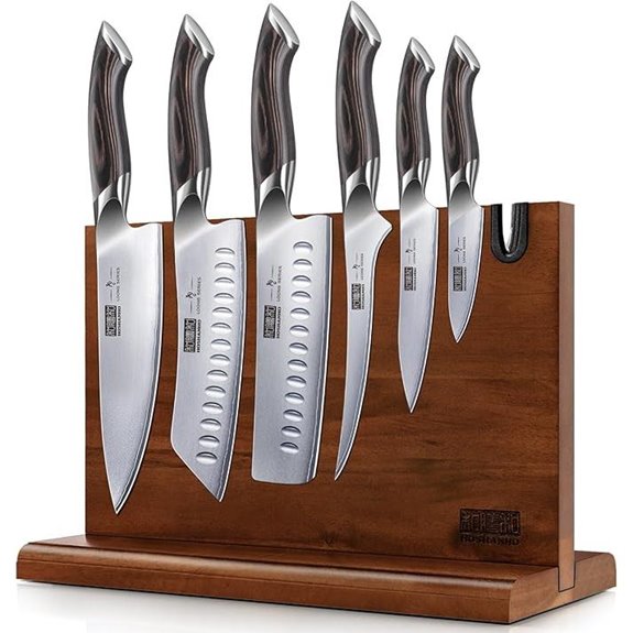 HOSHANHO 7-Piece Japanese Steel Kitchen Knife Set