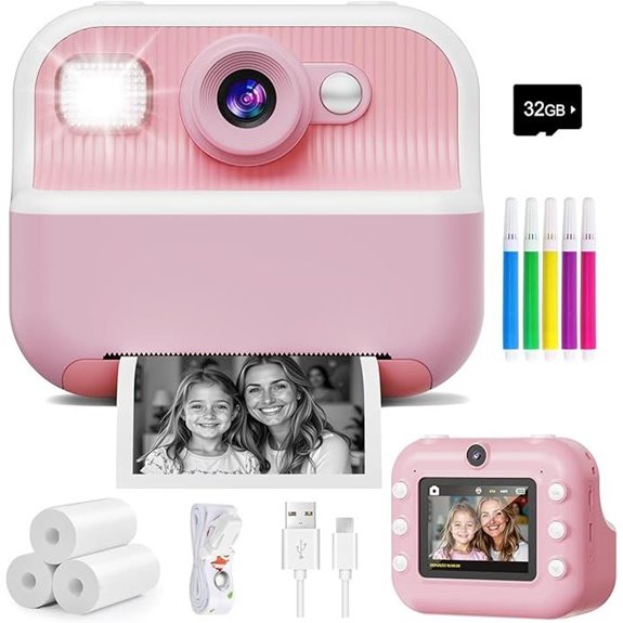 10 Best Instant Cameras of 2026 for Capturing Spontaneous Moments 7 Kids Instant Camera with Dual Selfie & 1080P Video