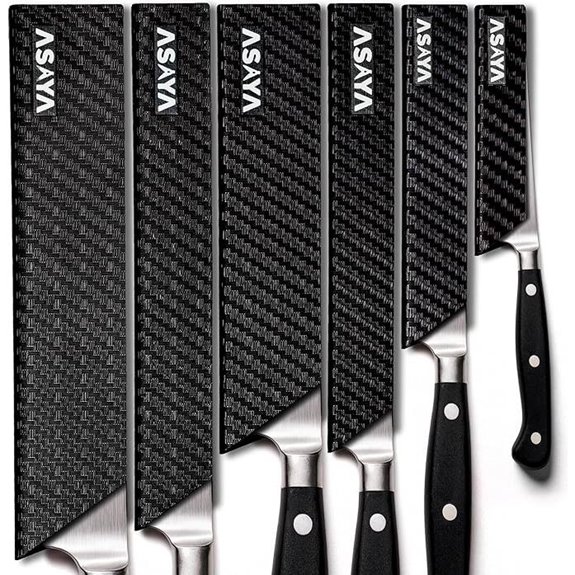 15 Best Knife Sheaths for Kitchen Knives in 2026 4 Asaya Knife Edge Guards 6-Pack Food Safe Blade Covers
