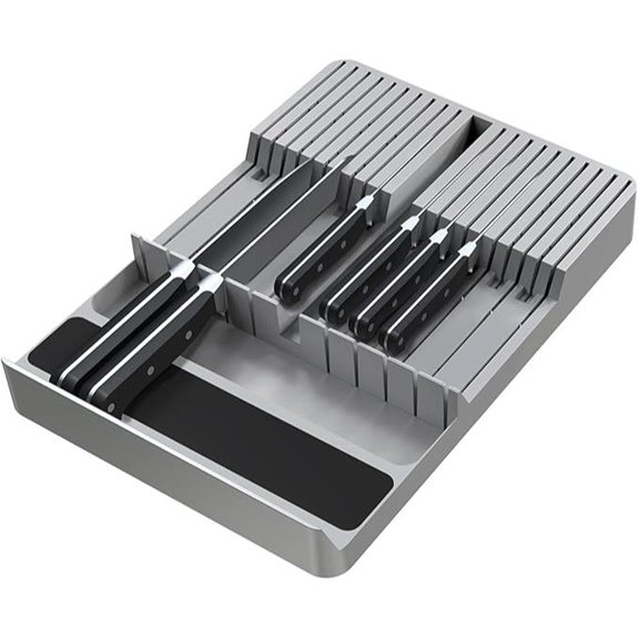 NIUXX Large Capacity Knife Drawer Organizer Set