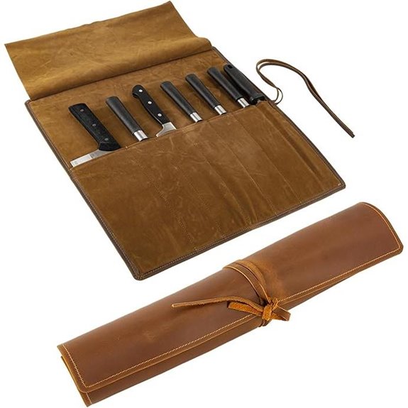 15 Best Knife Rolls for Chefs in 2026 That Pros Recommend 15 Genuine Leather Chef Knife Roll with 7 Slots