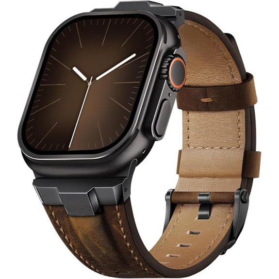 Leather Band for Apple Watch Ultra & Series 1-11