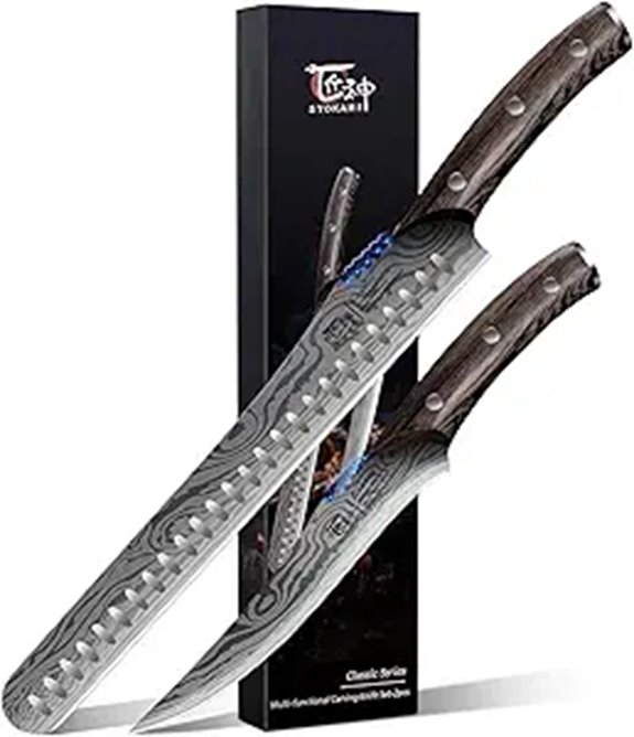 Brisket Knife Set for Meat and Turkey Cutting