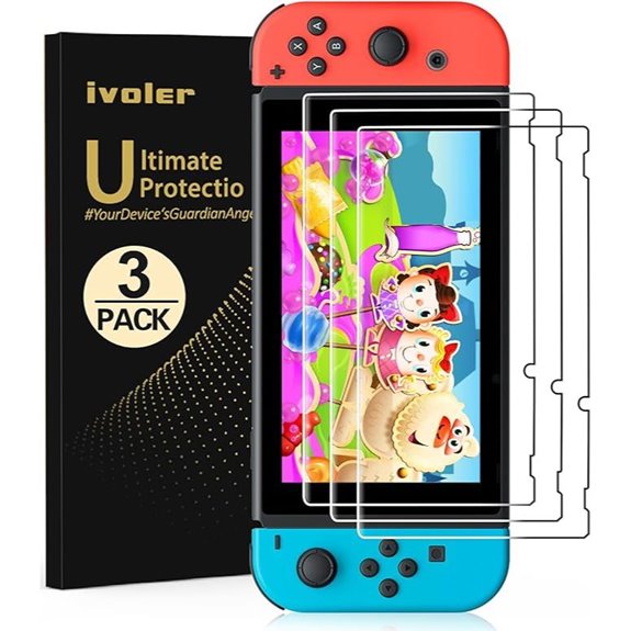 ivoler 3 Pack Screen Protectors for Nintendo Switch