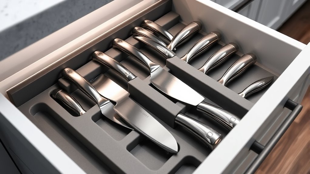 proper in drawer knife organization
