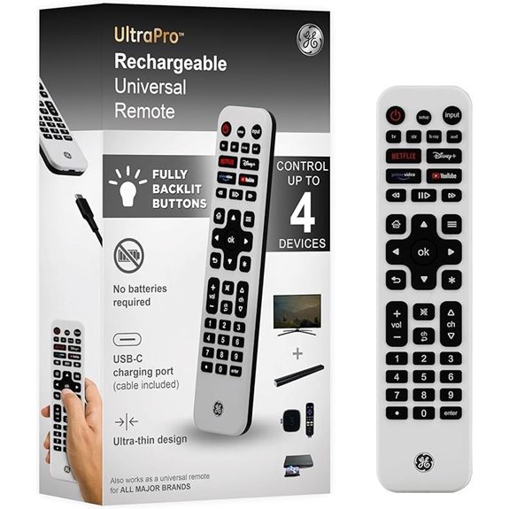 10 Best Universal Remote Controls of 2026 to Simplify Your Entertainment Setup 12 GE Universal Rechargeable TV Remote with Backlit Buttons