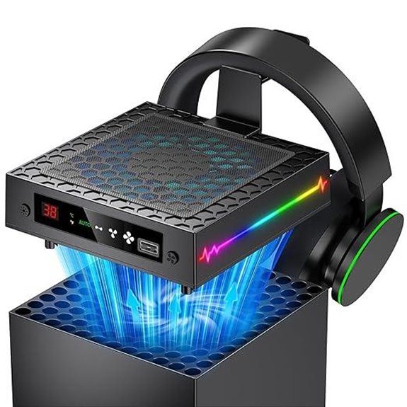 7 Best Xbox Series X Accessories That Will Take Your Gaming to the Next Level 9 LED Cooling Fan for Xbox Series X with RGB Lights