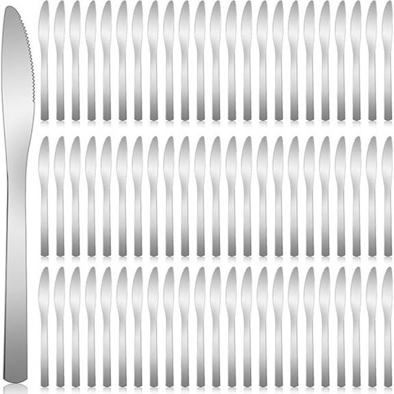 Gisafai 150 Pcs Stainless Steel Dinner Knives