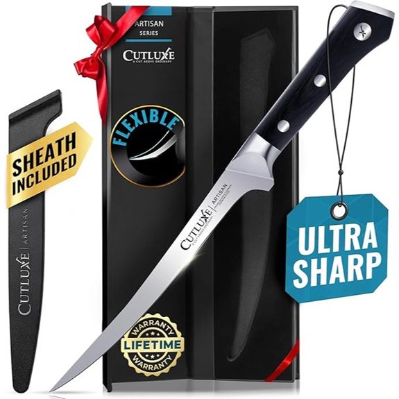 Cutluxe 7 Razor Sharp Fish & Meat Fillet Knife