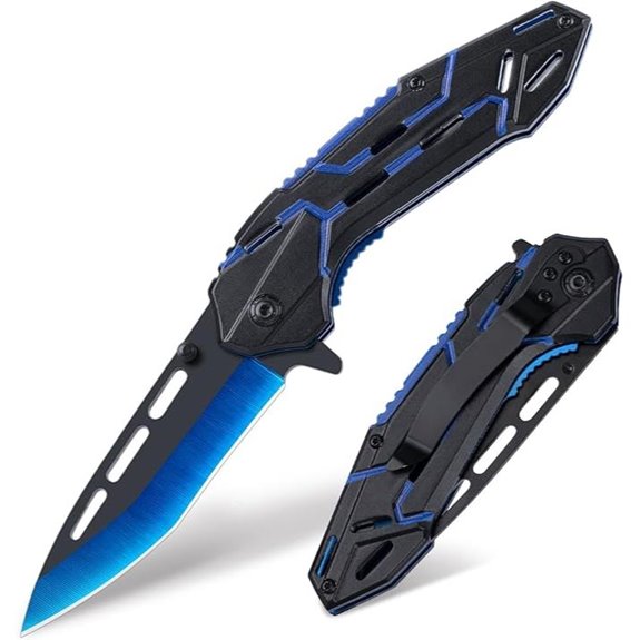 Cool Pocket Knife for Men with 3.4” Stainless Steel Blade