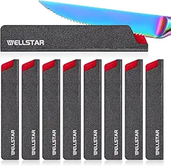 15 Best Knife Sheaths for Kitchen Knives in 2026 11 WELLSTAR Steak Knife Edge Guards 8 Piece Set