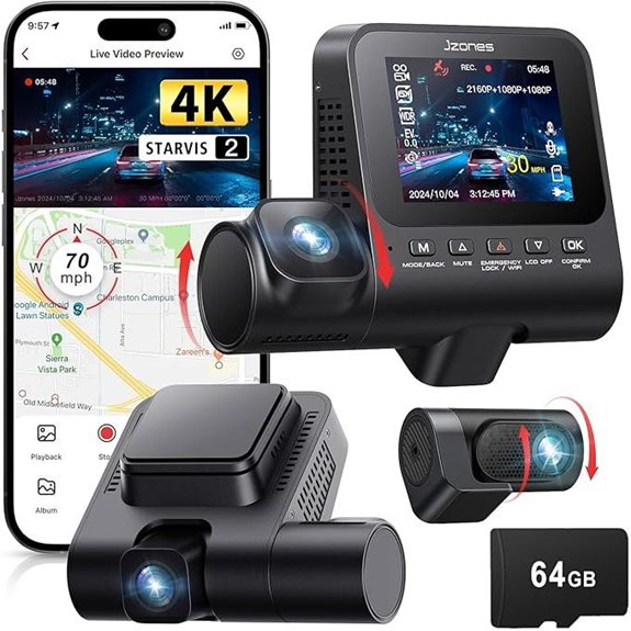 The 5 Best Front and Rear Dash Cams of 2026 for Ultimate Driving Security 6 3-Channel 4K Dash Cam with Night Vision & GPS