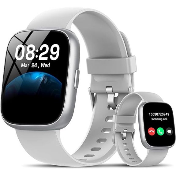 waterproof gray fitness tracker