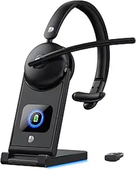Wireless Bluetooth Headset with Mic and Noise Cancellation