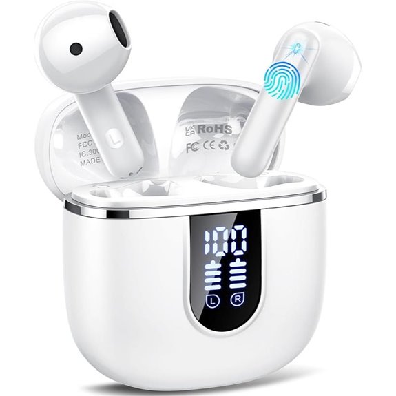 Wireless Bluetooth Earbuds with Noise Cancelling Mic