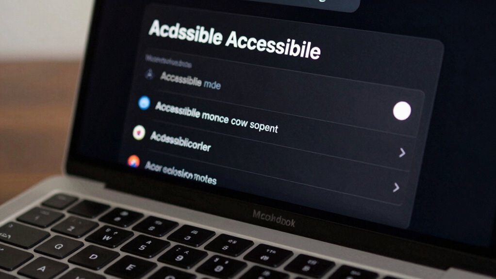 activate mac high contrast mode