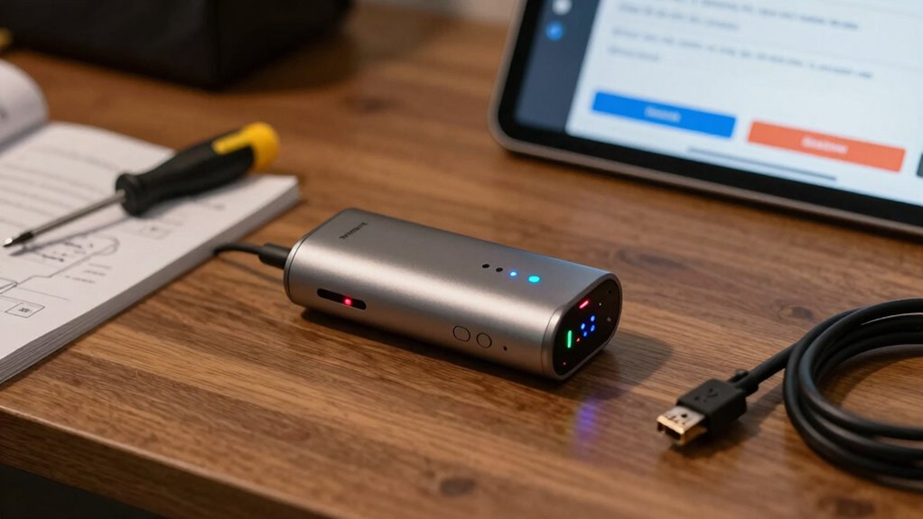 check device compatibility and connections