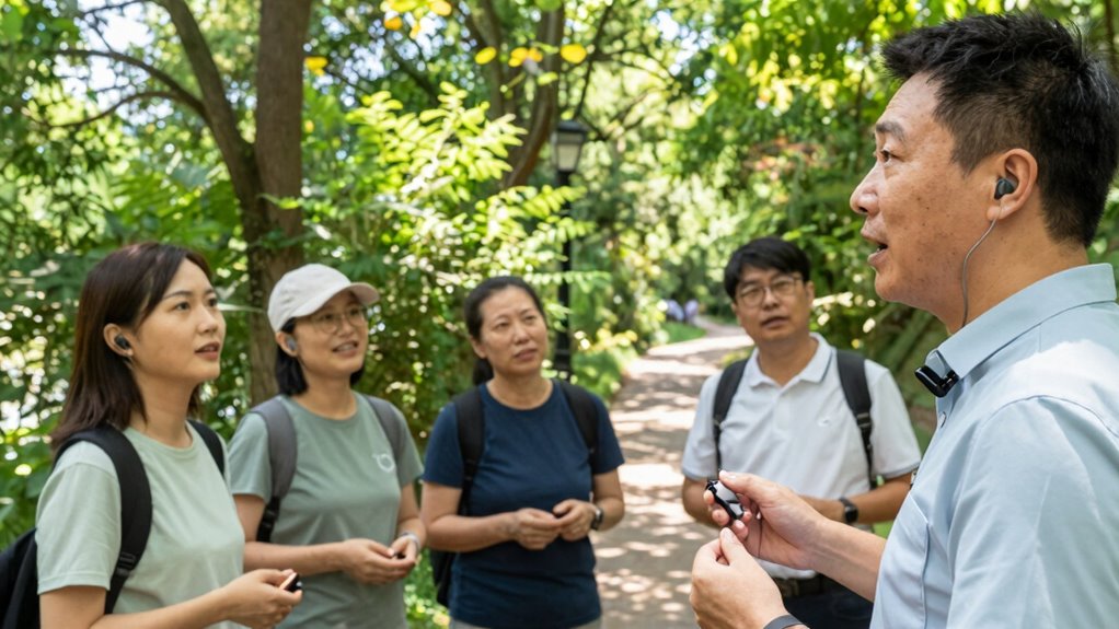 effective outdoor tour communication