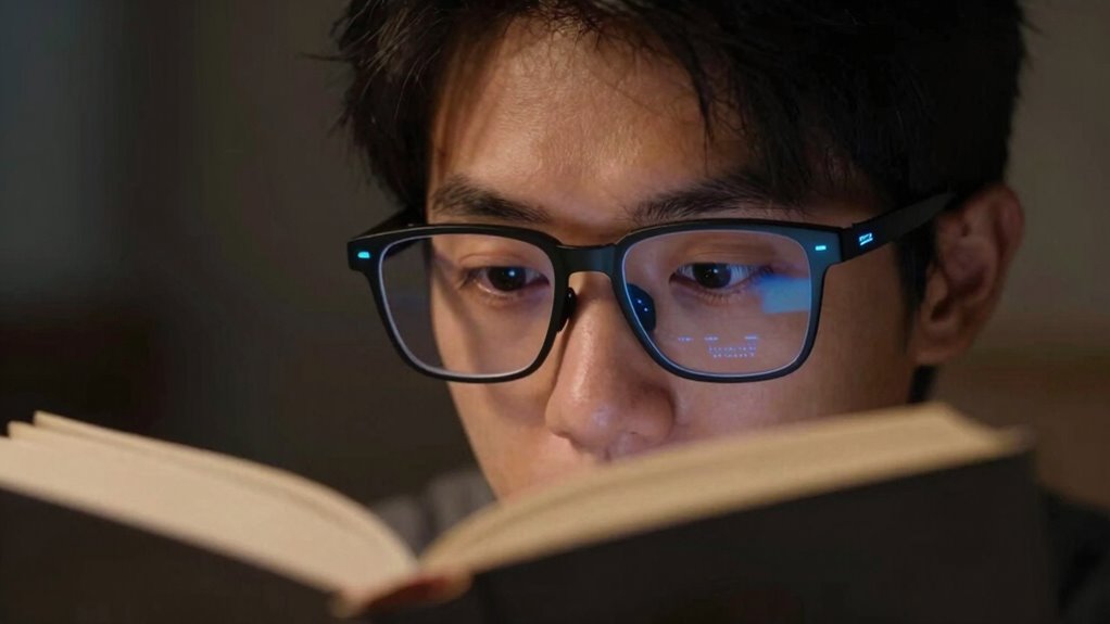 limited low light glare reading