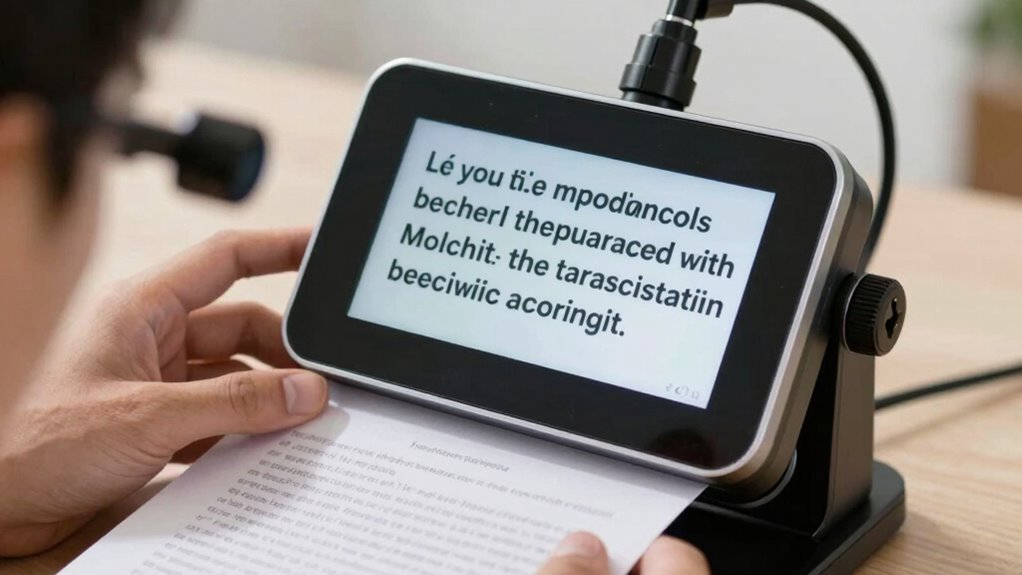 ocr converts print to speech