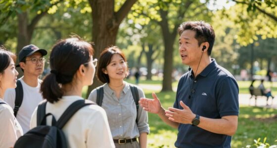 outdoor tour guide audio