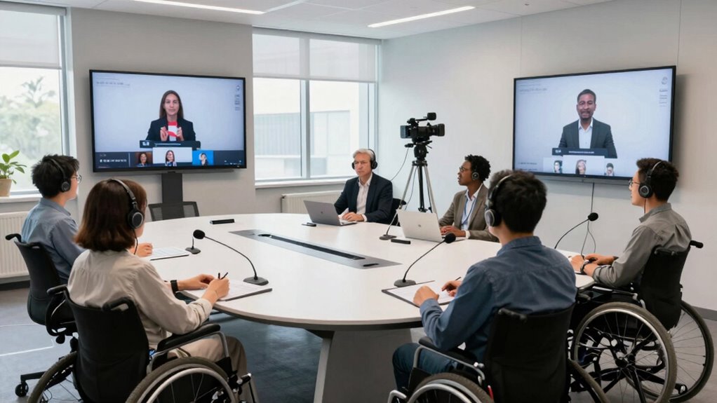 What to Know About Accessible Hybrid Meeting Setups 2 accessible inclusive hybrid meetings