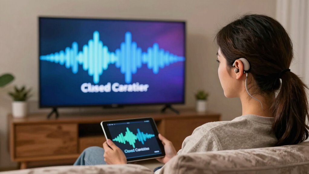 captions enhance hearing devices
